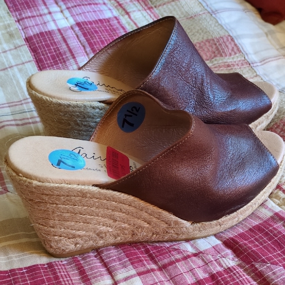 Leather Gaimo Espadrilles clogs made in Spain
